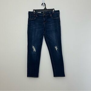 Kut from the Kloth Adele Slouchy Boyfriend Jeans size 10 distressed